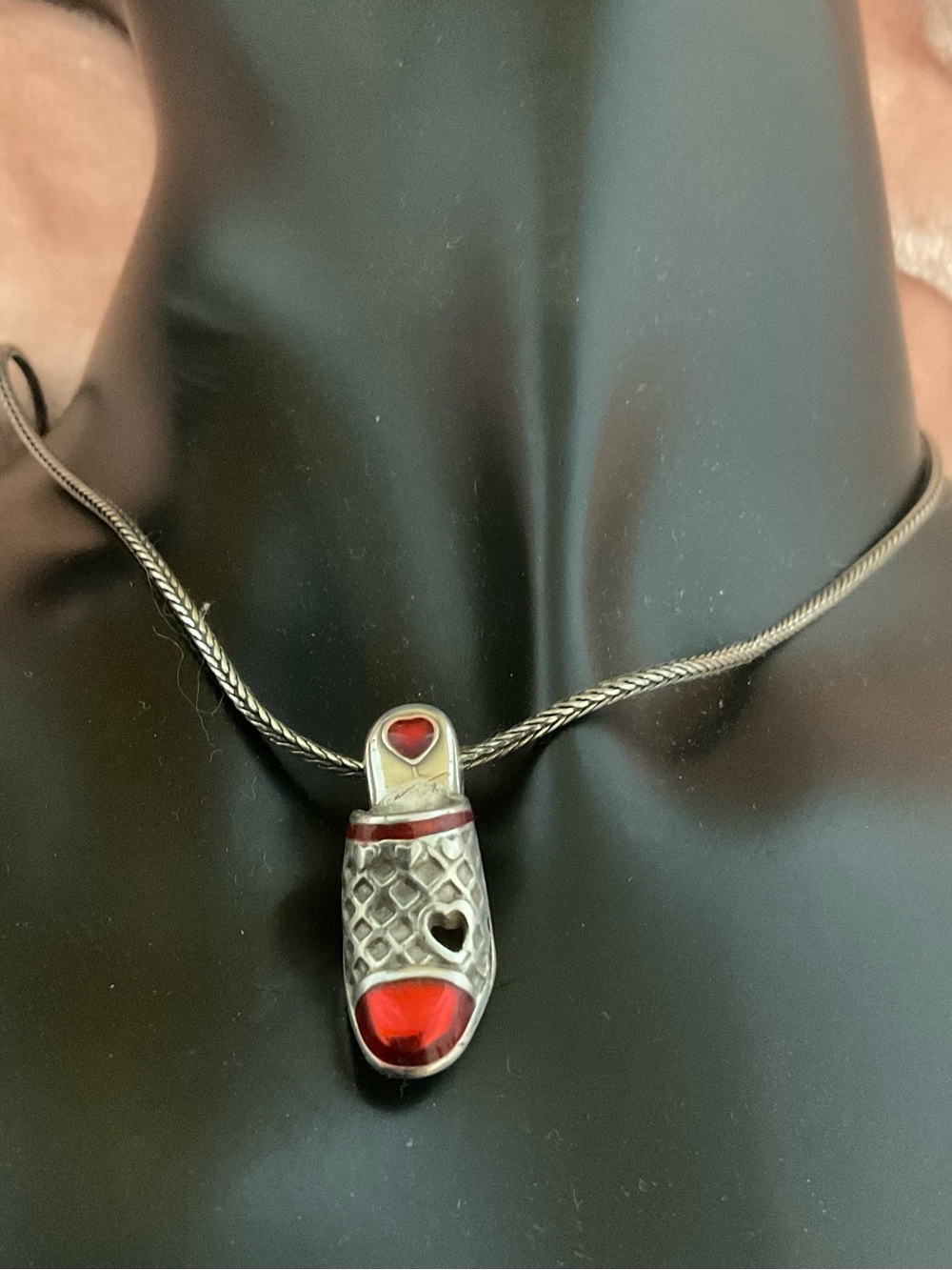 Brighton Red Shoe Necklace